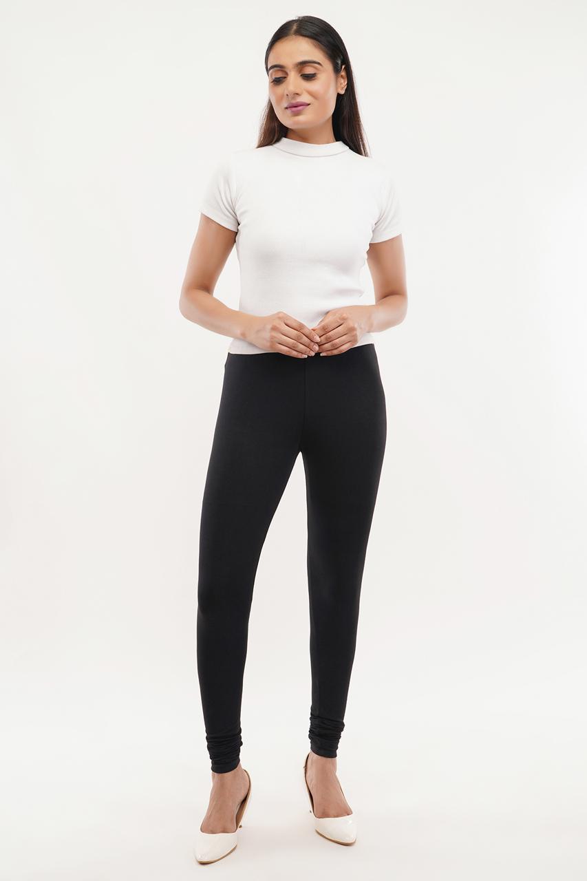 Black Full Length Leggings for Women