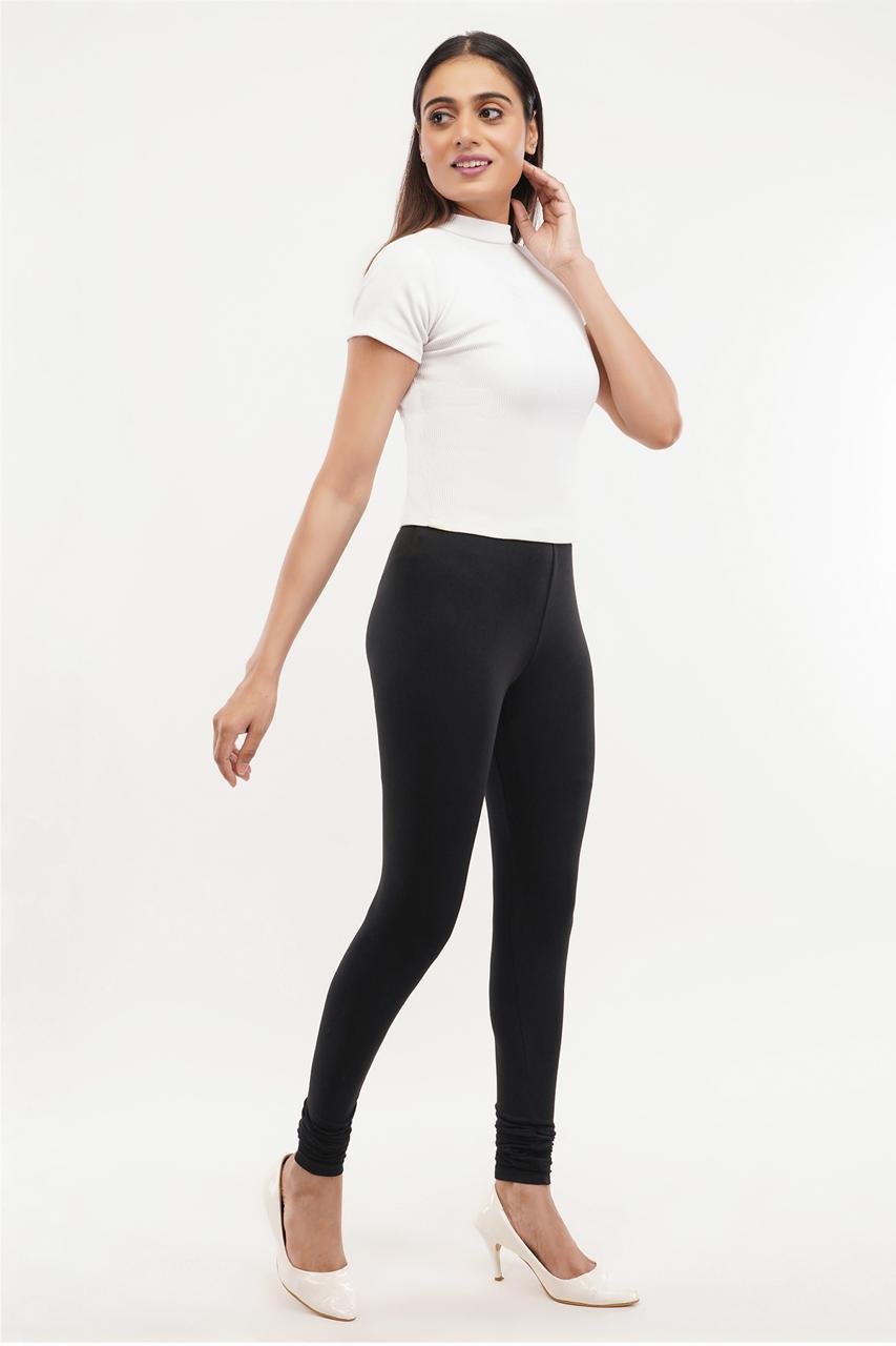 Black Full Length Leggings for Women