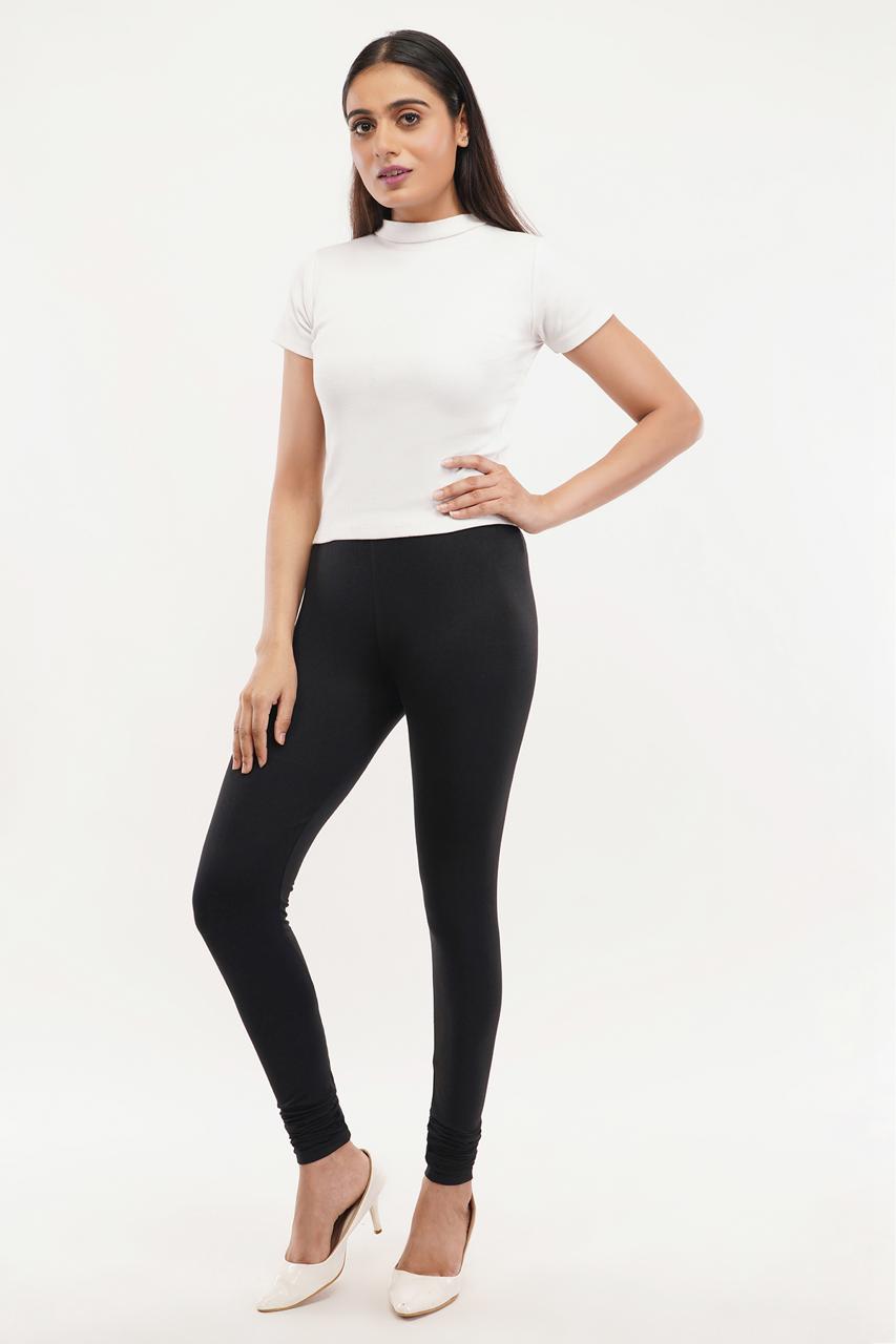 Black Full Length Leggings for Women