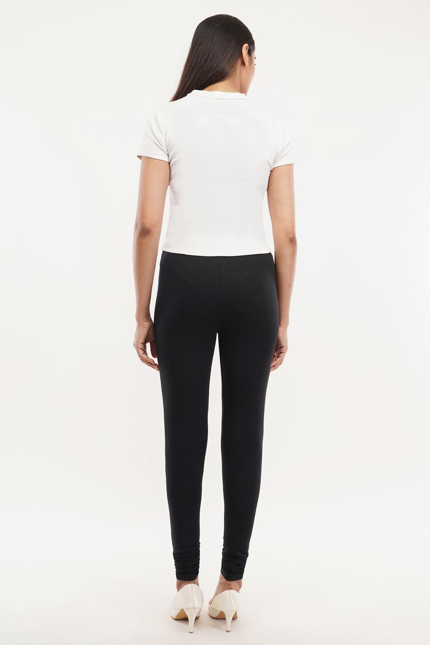 Black Full Length Leggings for Women