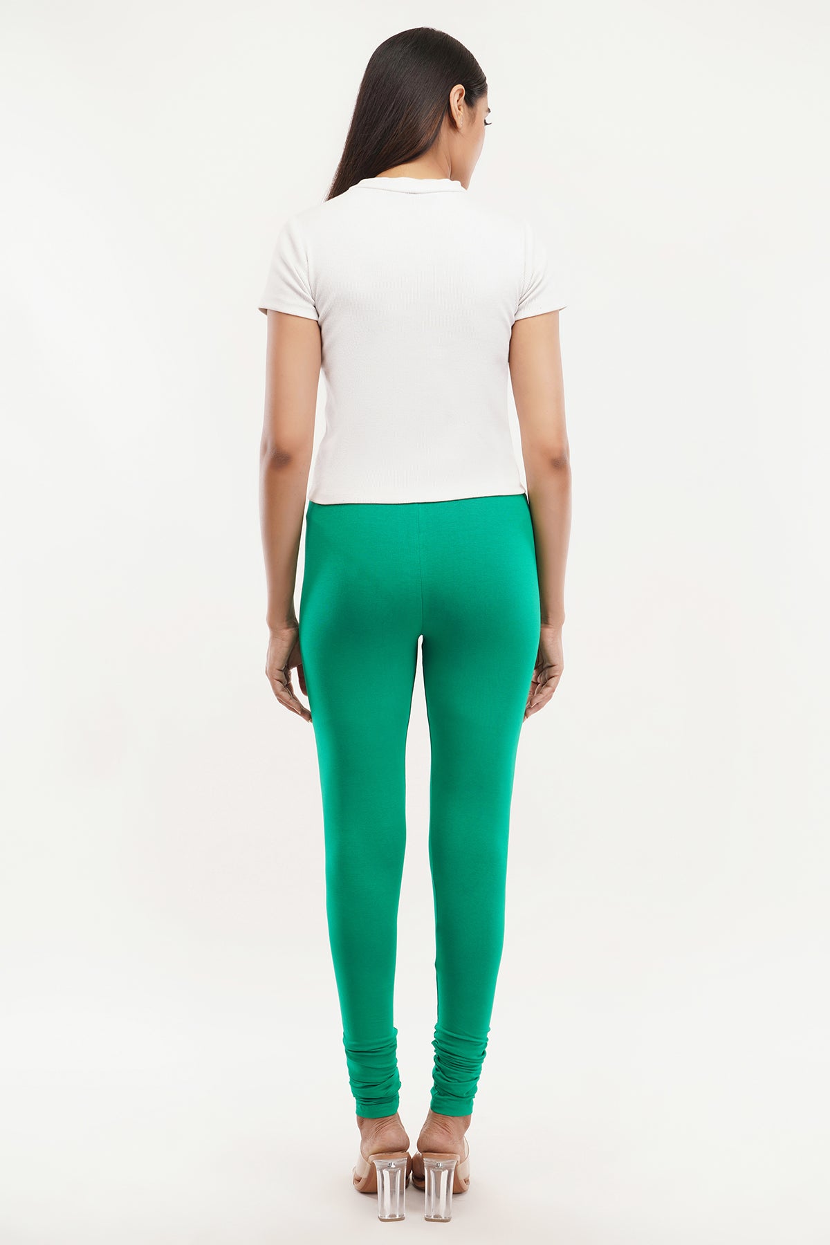 Pak Green Full Length Leggings for Women