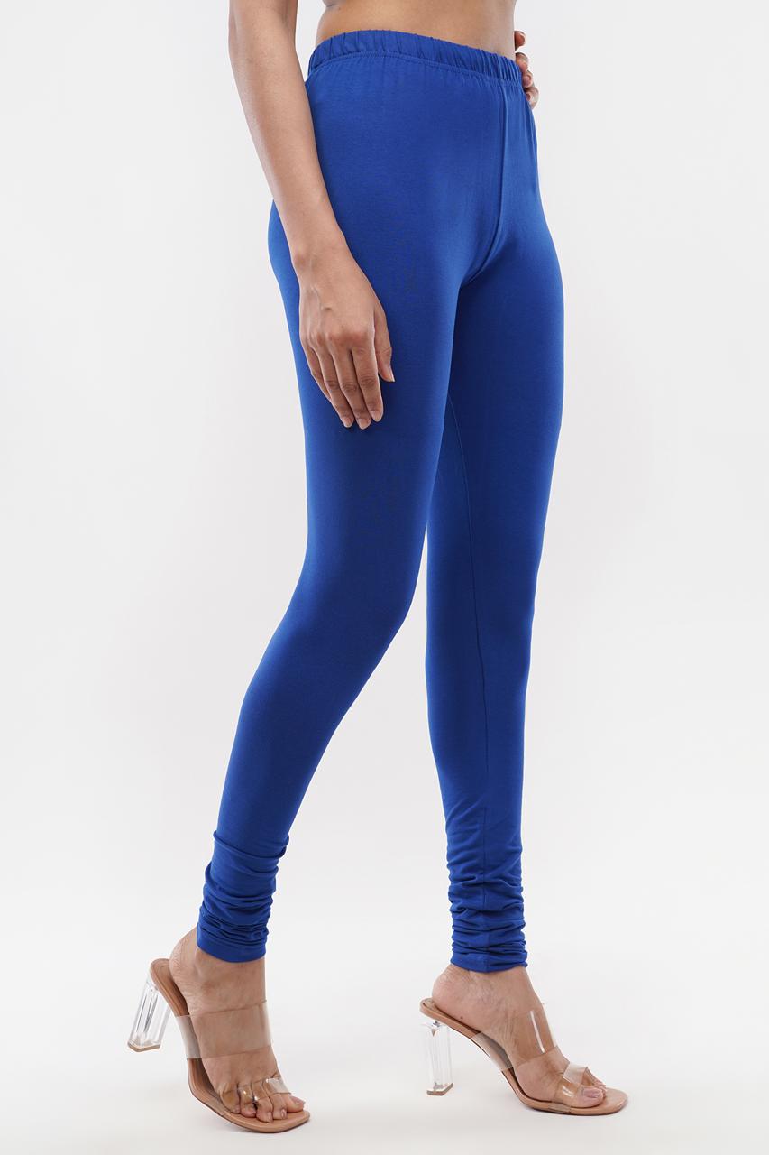 Royal Blue Full Length Leggings for Women