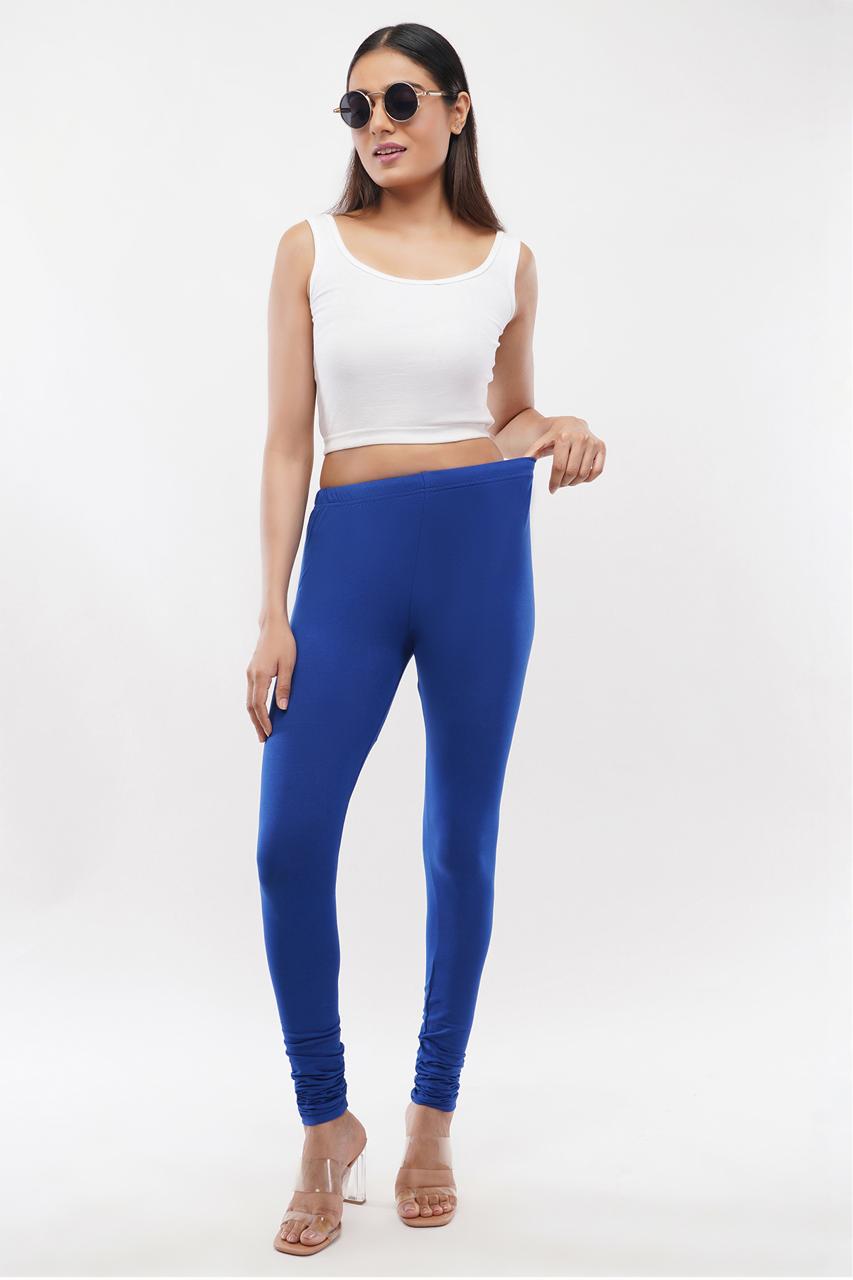 Royal Blue Full Length Leggings for Women