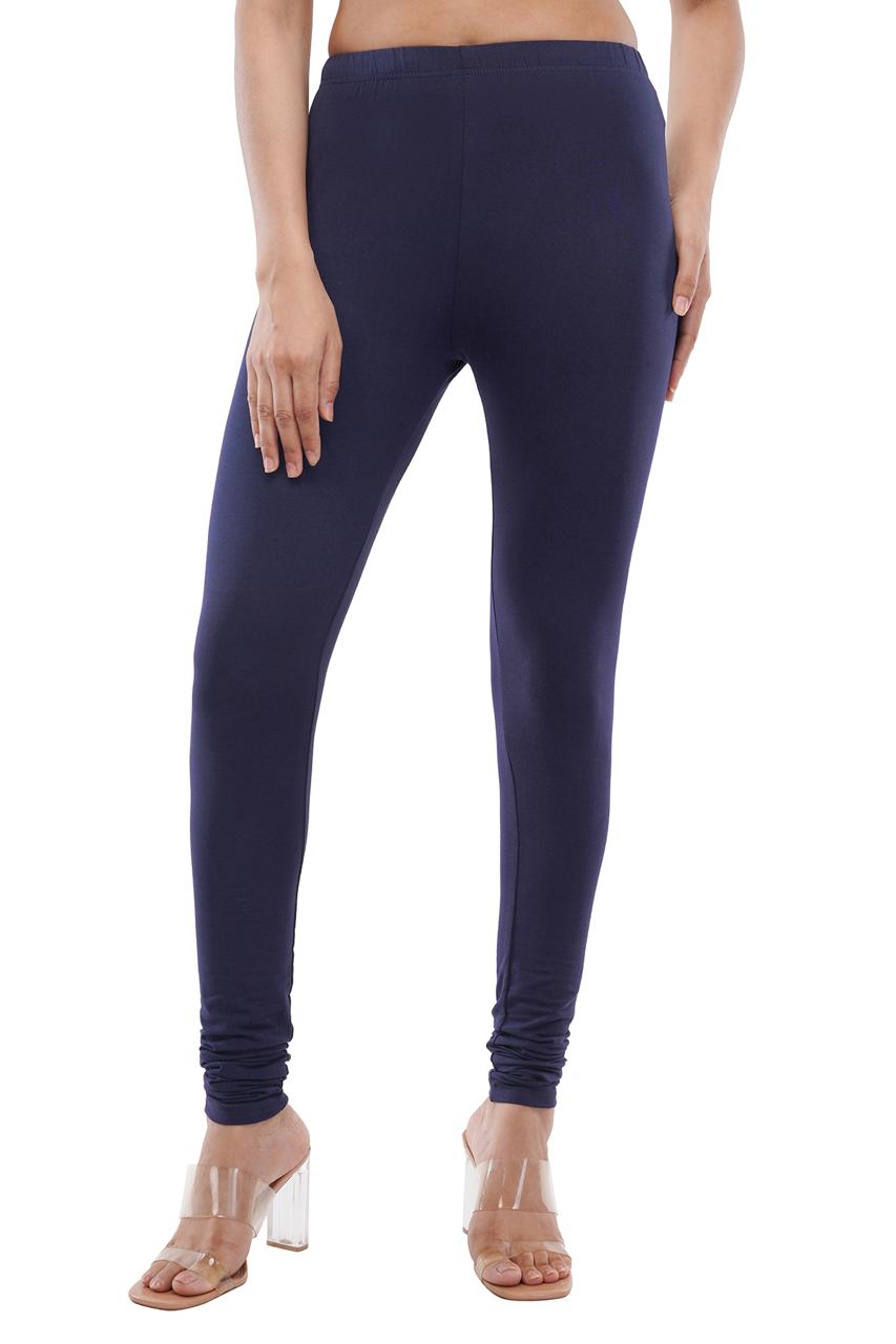 Dark Navy Blue Full Length Leggings for Women