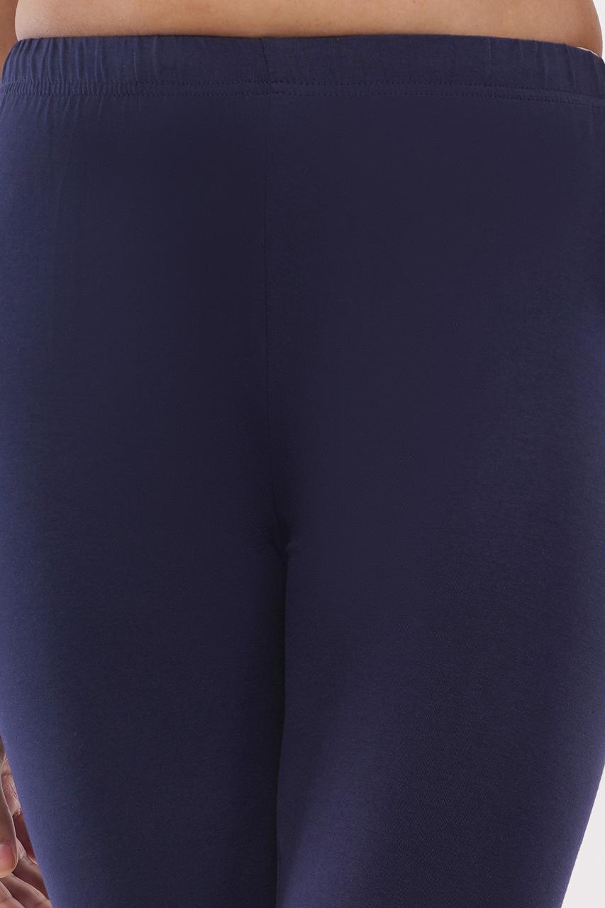 Dark Navy Blue Full Length Leggings for Women