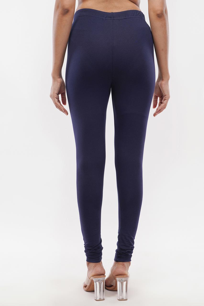 Dark Navy Blue Full Length Leggings for Women