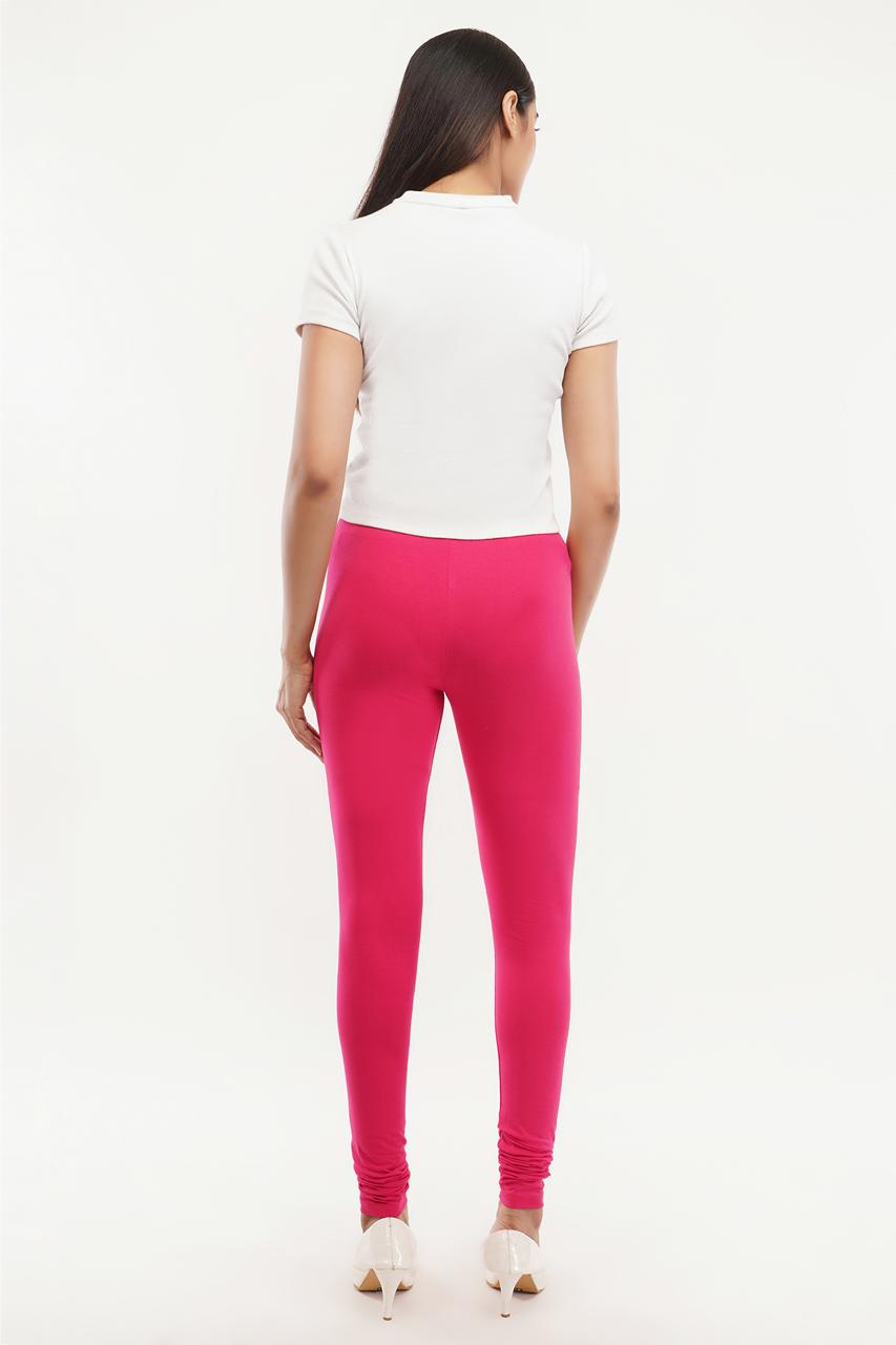 Rani Pink Full Length Leggings for Women