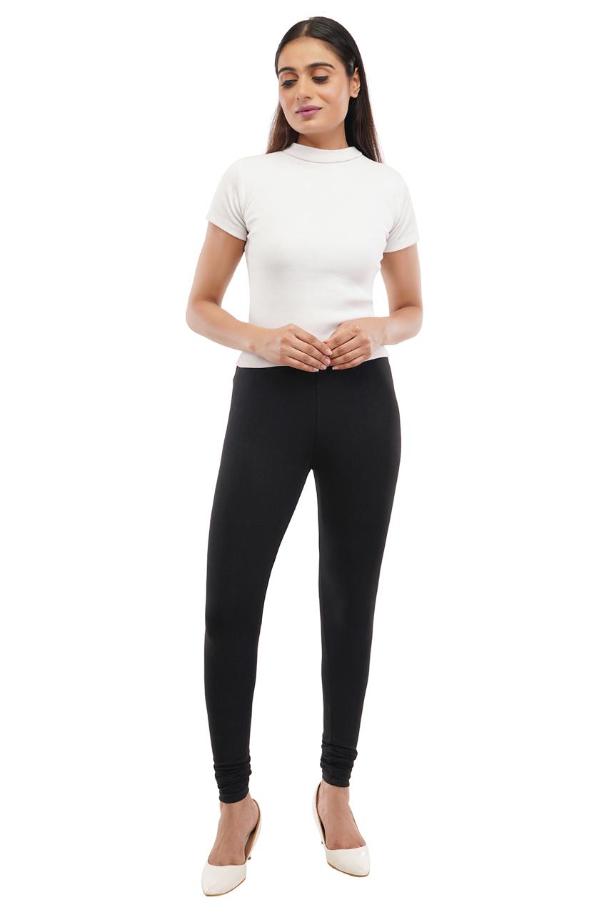 Black Full  Length Leggings for Women