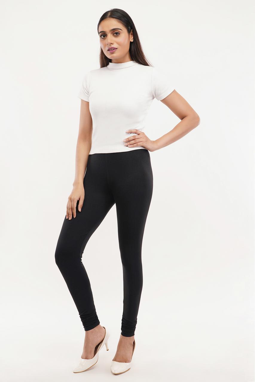 Black Full  Length Leggings for Women